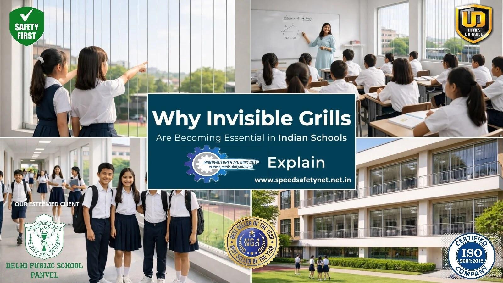 Invisible grill safety information panel
